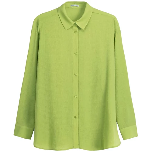 Bershka Bluza svetlo zelena