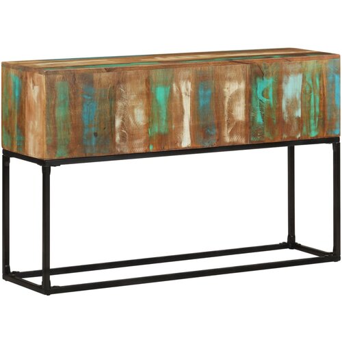 VidaXL konzolni stol 120 x 30 x 75 cm od masivnog obnovljenog drva Slike