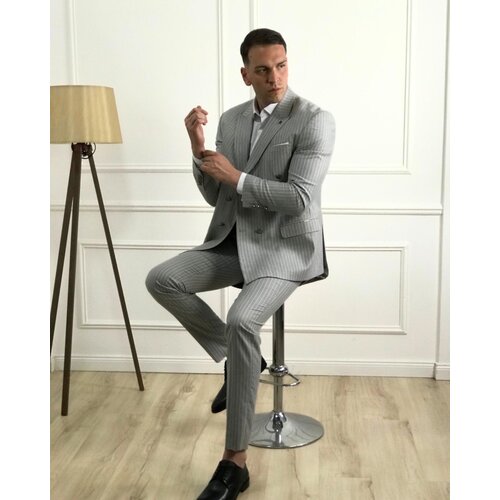  Muško sivo odelo Pinstripe Grey Cene