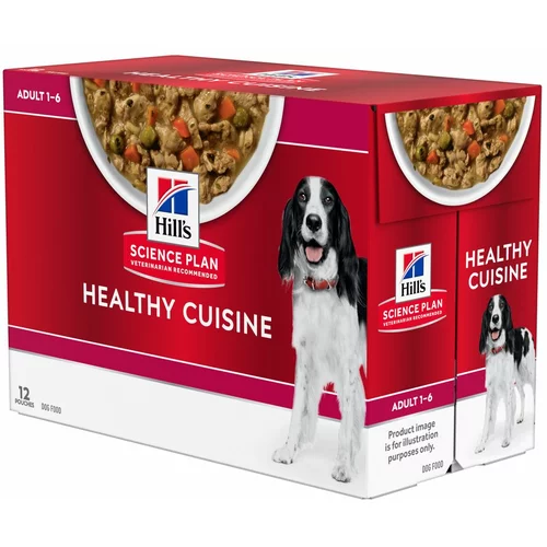 Hill’s Science Plan Canine Adult Healthy Cuisine piletina - 12 x 90 g