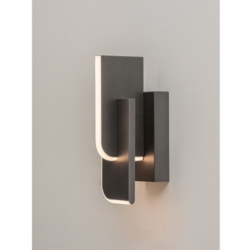 Nova Luce Svijetlo siva metalna LED zidna lampa s mogućnosti zatamnjivanja Totem &amp;ndash; Slike