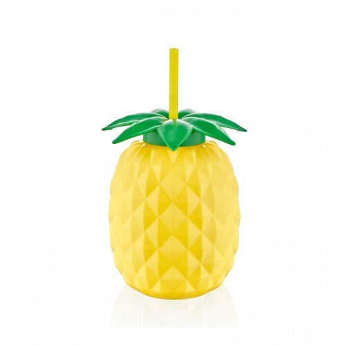 QLUX ča&amp;scaron;a ananas sa slamkom 800ml L-00807 Slike