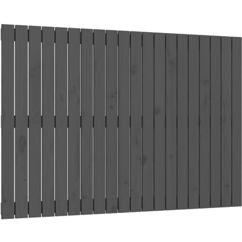 Maison Chic stensko posteljno vzglavje - vzglavna omarica - nočna omarica sivo 127,5x3x90 cm trdna borovina, (21706875) Cene
