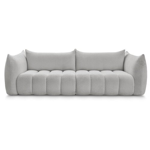 Bobochic Paris Svijetlo siva sofa od bouclé tkanine 286 cm Azra – Cene