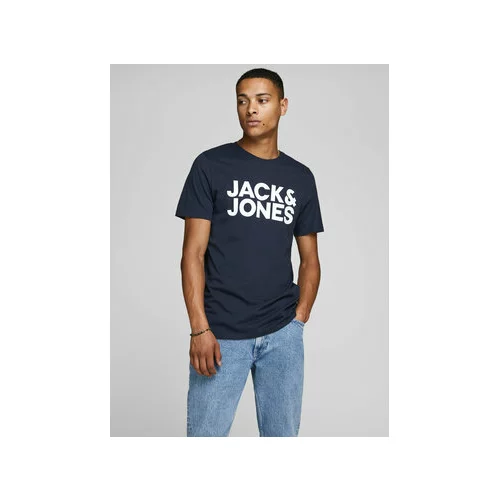 Jack & Jones Majica Corp 12151955 Mornarsko modra Slim Fit