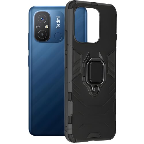 Techsuit Otporna futrola Ring Armor Case za Xiaomi Redmi 12C/Redmi 11A/Poco C55 - Crna Cijene