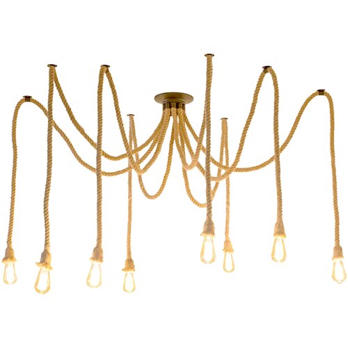 Toolight stropna svjetiljka viseći luster spider 8 E27 led APP681-8CP Slike