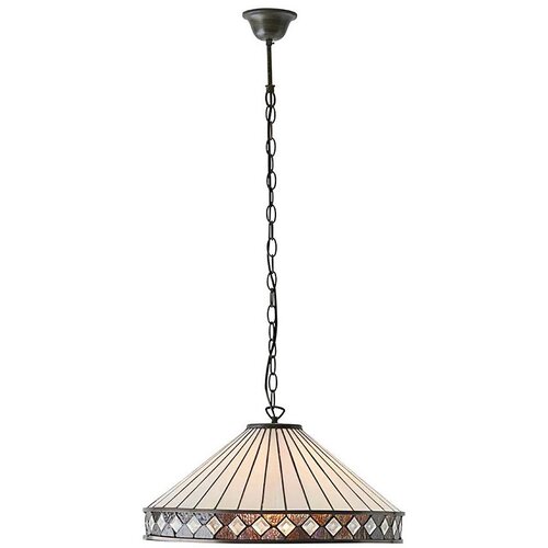  Endon 64147 - Luster na lancu Tiffany FARGO 1xE27/60W/230V prečnik 50 cm Cene