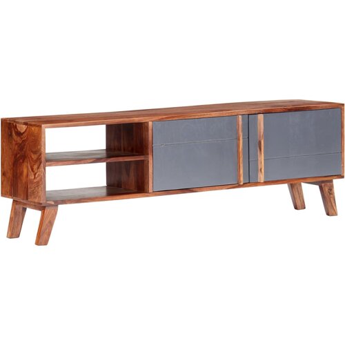 VidaXL TV omarica siva 140x30x45 cm trden palisander Slike