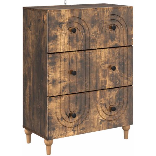  Ormar s ladicama Dimljeni hrast 66 x 34,5 x 90 cm Cene