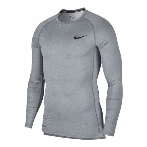 Nike Pro Long-Sleeve Compression Top, Smoke Grey/Black, (20490682) Cene