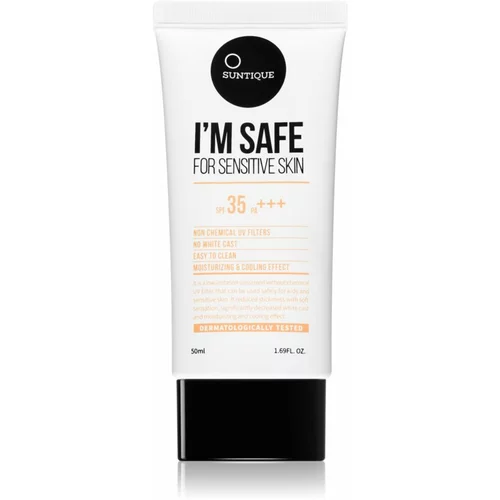 SUNTIQUE I'M SAFE For Sensitive Skin 100% zaštitna mineralna krema za lice i tijelo SPF 35 50 ml