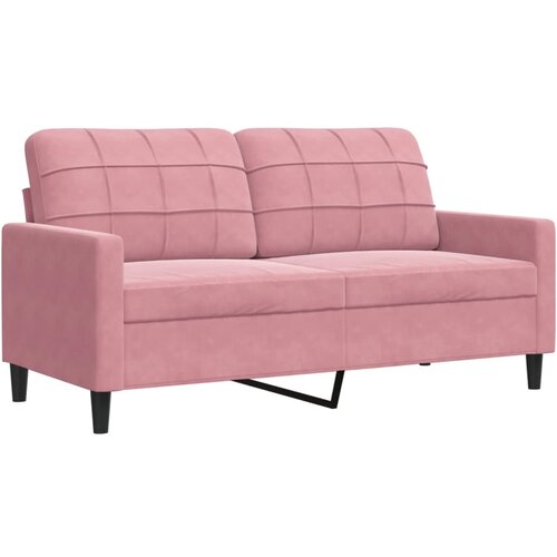 VidaXL kavč dvosed roza 140 cm žamet, (21292958) Slike