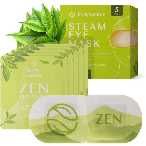 Body Restore Steam Eye Mask Green Tea maska za predel okoli oči 5 kos Slike