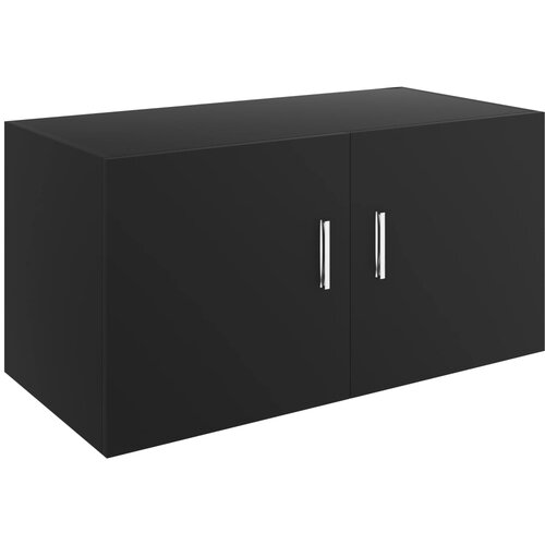 Maison Chic Stenska omarica - Zidna omarica črna 80x39x40 cm inženirski les iu699, (22063210) Slike