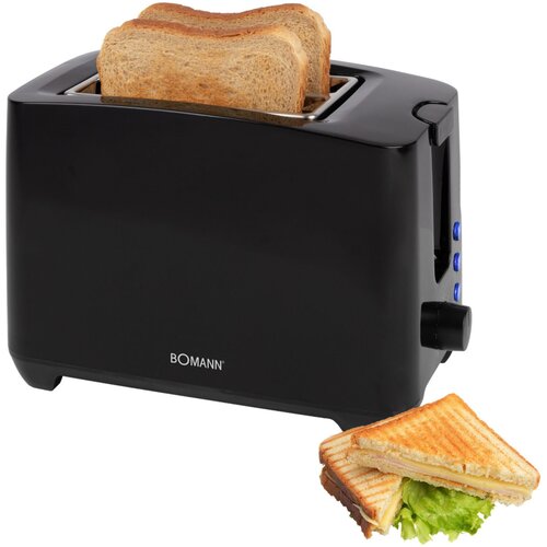 Bomann TA 6065 CB black 2 Slice Toaster Slike