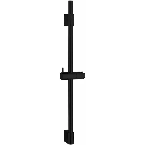Wenko Mat crna zidna tuš šipka od nehrđajućeg čelika 70 cm Classic -