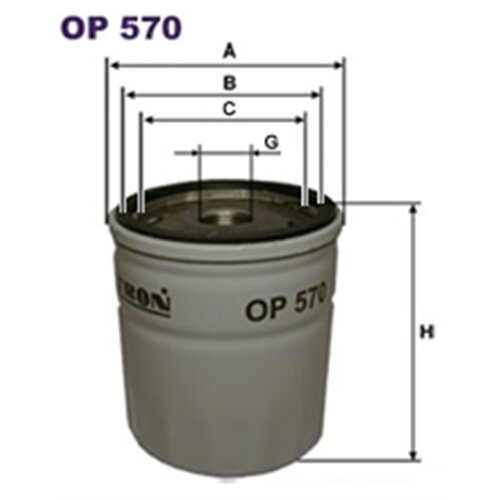  filter olja opel 650401 filtron OP570 Slike