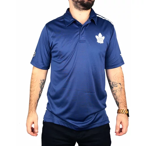 Fanatics Men's T-Shirt Rinkside Synthetic Polo NHL Toronto Maple Leafs, S