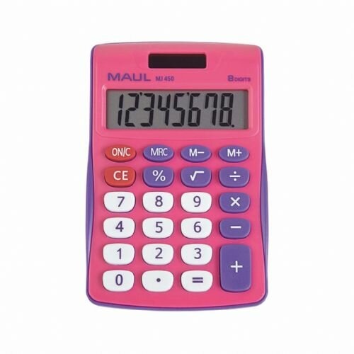 Maul stoni kalkulator MJ 450 junior, 8 cifara roze ( 05DGM2450I ) Slike