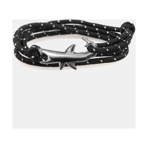  Moška zapestnica Shark Črna Cene