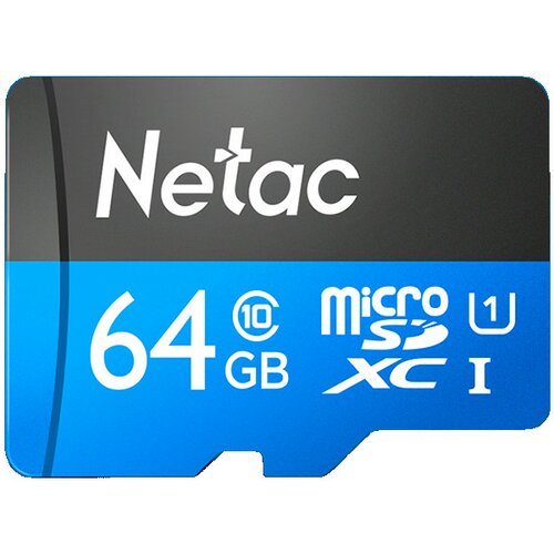 Netac MicroSD card P500 Standard 64GB, bulk version ( NT02P500STN-064G-N ) Slike