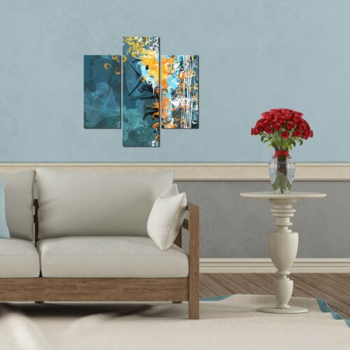 Wallity Set slika 3MDF-059, 3 Dela Cene