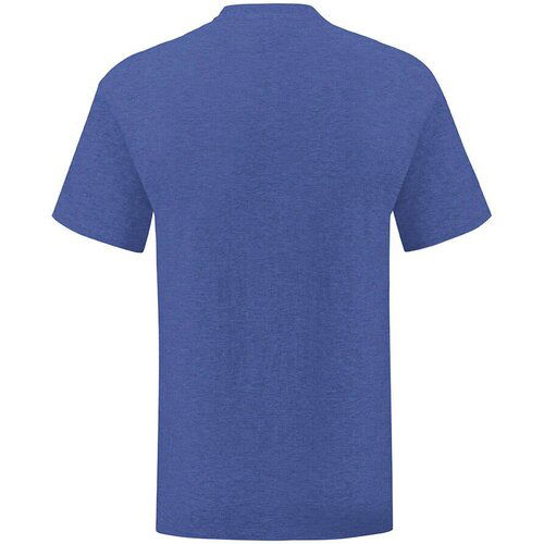 Fruit Of The Loom Blue Iconic Combed Cotton T-shirt with Sleeve Slike