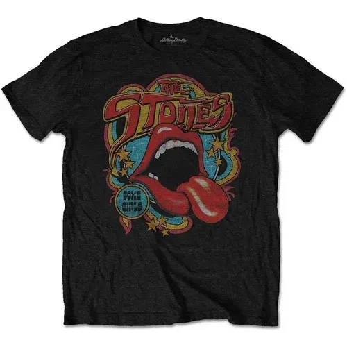 The Rolling Stones Majica Retro 70s Vibe Black 2XL