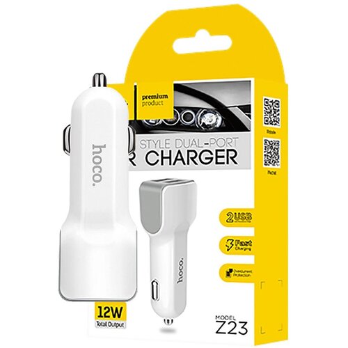 Hoco Auto punjač za smartphone, 2 x USB, 5V / 2.4 A – Z23 Grand Style Dual port Cijene