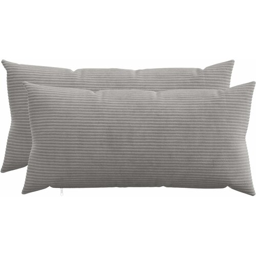  Presvlaka za jastuk 2 pcs HEERLEN Svjetlosiva 40 x 80 cm Kord Cene