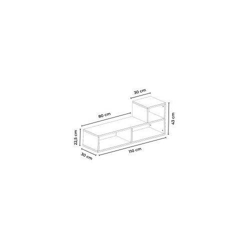 Hanah home TV komoda, bijela Cene