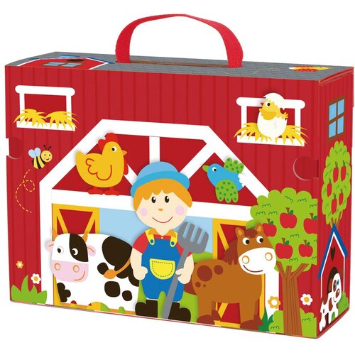 Tooky Toy drveni kofer s dodacima - farma Slike