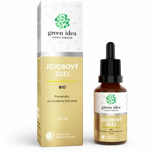 Green Idea Topvet Premium Organic jojoba oil bio jojobino olje hladno stiskan 25 ml