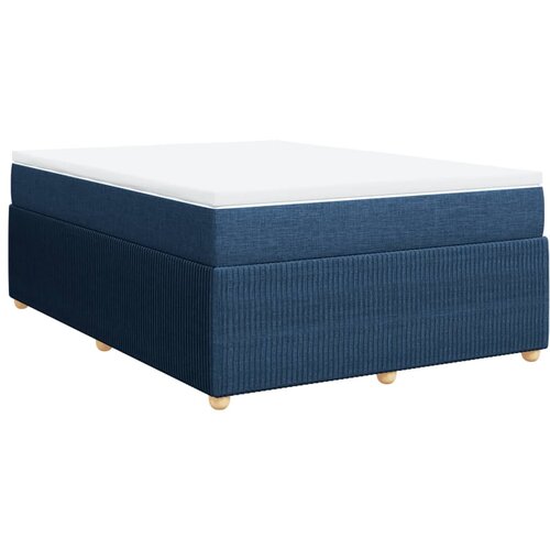 Maison Chic Box spring postelja - Vzmetna postelja z vzmetnico modra 140x200 cm blago SL5356, (21887566) Cene