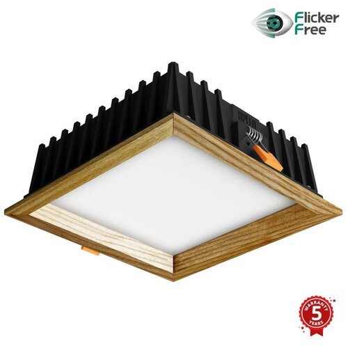  APLED - LED ugradna SQUARE WOODLINE LED/12W/230V 3000K 17x17 cm od masivnog jasena Slike