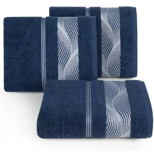 Eurofirany Unisex's Towel 424378 Navy Blue