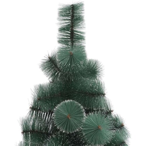 vidaXL Umetna novoletna jelka s stojalom zelena 210 cm PET Cene