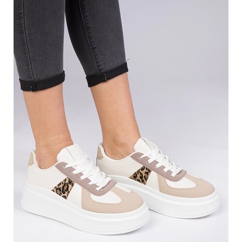 Gemre Brown platform sneakers Mishel Cene