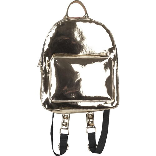Urban Classics Midi Metallic Backpack Gold Slike