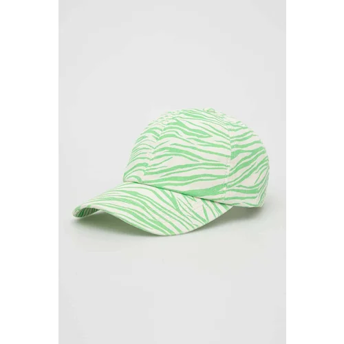Billabong Bombažna bejzbolska kapa zelena barva