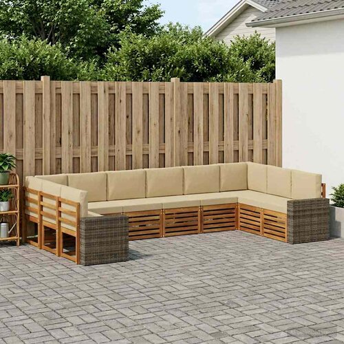  Setovi sofa 10 kom. Čvrsto drvo akacije Cene
