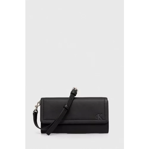 Calvin Klein Jeans Večerna torbica črna barva, K60K612263