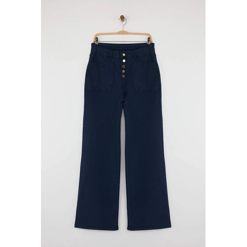 TRENDYOLMILLA ženski pantalone Twoaw26Je00017, mornarsko plava-dark plava Slike