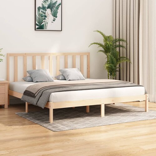 Furnova Posteljni okvir iz trdne borovine 200x200 cm, (21937236) Slike