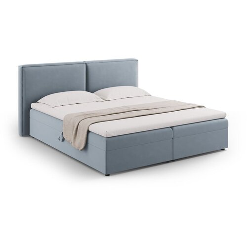 Cosmopolitan Design Svetlo modra boxspring postelja s prostorom za shranjevanje 180x200 cm Arendal &amp;ndash; Slike
