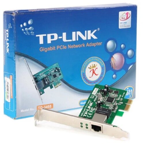 Tp-link NIC TG-3468, 32-bit Gigabit PCIe Network Adapter, Realtek RTL8168B, 10/100/1000Mbps RJ45 port, Auto MDI/MDIX Cijene