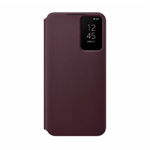 Samsung original torbica Clear View EF-ZS901CEE za Galaxy S22 5G - bordo rdeča