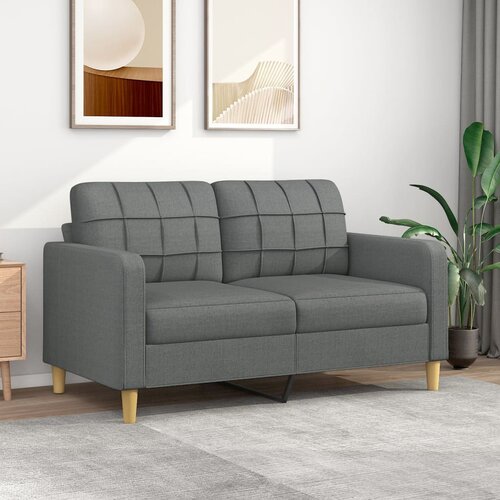 vidaXL Dvosed temno siv 140 cm blago Cene
