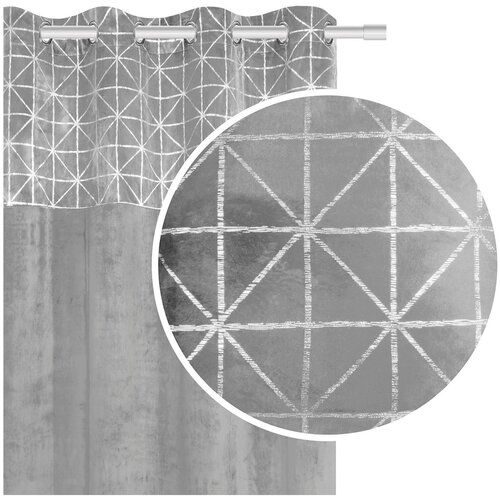Edoti Velor curtain Glossy 140x250 A495 Slike